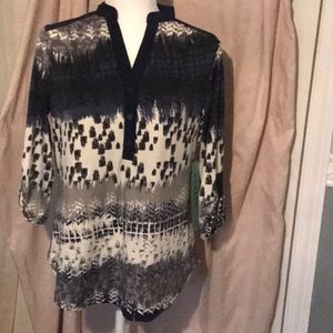 Per Seption Petite pull over blouse